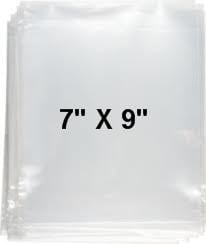 Pack of 10 7" 10" Heavy Duty Clear Poly Bags for your loose graded figures