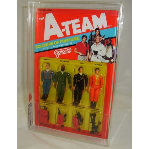 A-TEAM VINTAGE 3/34 INCH CARDED FIGURES GRADING