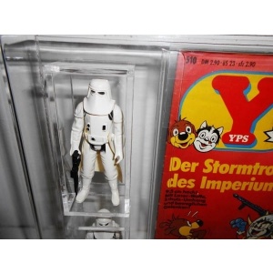 Star Wars YPS Comic and Stormtrooper slide bottom Display Case