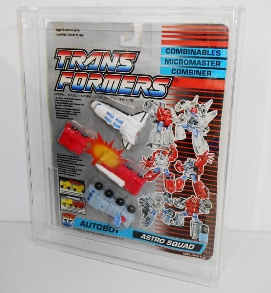 Transformers G1 Astro Squad Grading Style Display Case