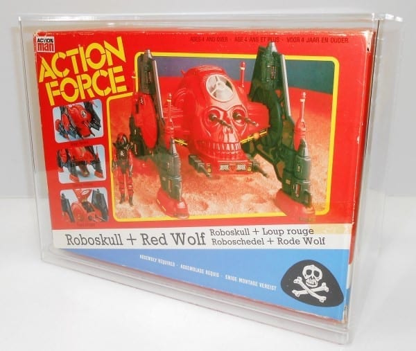 ACTION FORCE ROBOSKULL DISPLAY CASE