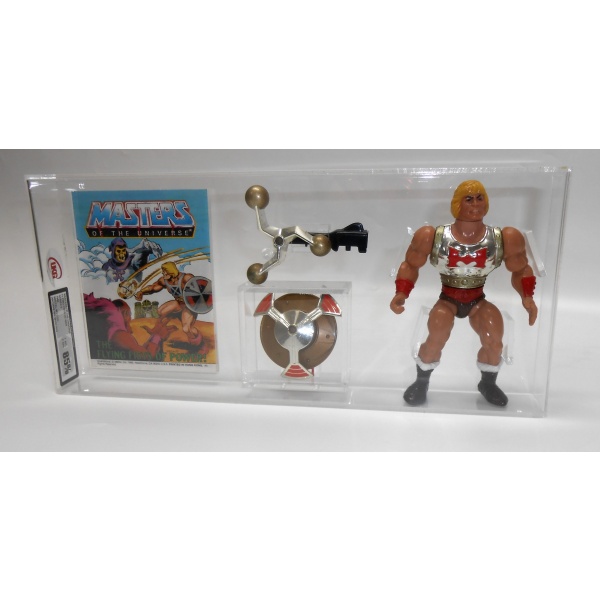 MOTU LOOSE + 2 ACCESSORIES + MINI COMIC GRADING