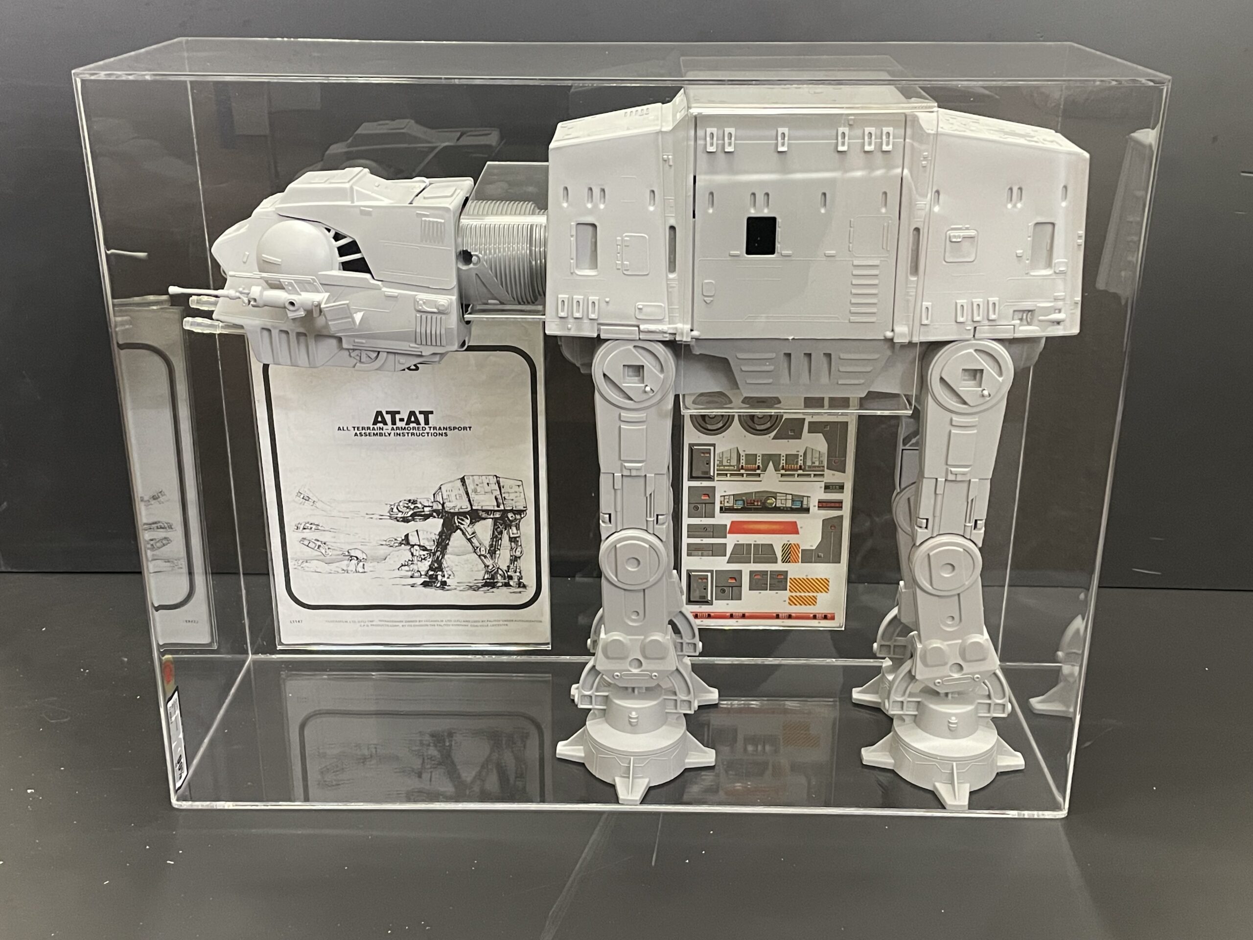 STAR WARS AT-AT KENNER + STICKER SHEET + INSTRUCTIONS CUSTOM